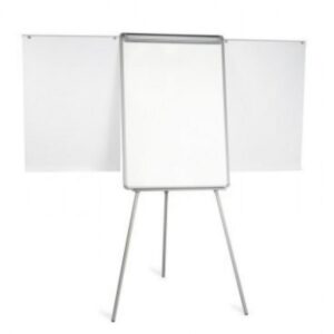 Flipchart magnetic cu brate extensibile, rama aluminiu,prindere cu clema rabatabila, trepied 70*100cm EVOffice*