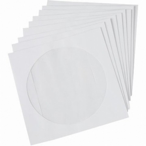 7154_1_1610443526.jpg Plic pentru CD/DVD (125*125mm), alb, gumat cu fereastra, 80g/mp, clapa dreapta