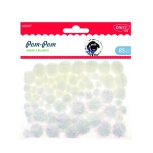 Accesorii craft - pom pom blanco Daco