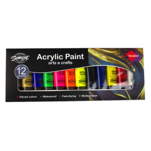 Acuarele tempera Acrylic Paint 12 culori*22 ml/set
