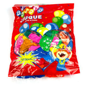 Baloane latex multicolore inscriptionate "Happy Birthday" 30 cm, 100 buc/set