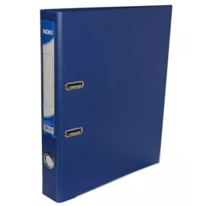 Biblioraft carton plastifiat, mecanism asamblat cu margine metalica A4 5cm similar Noki - bleumarin