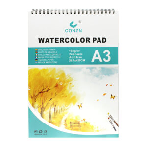 Bloc desen A3 acuarela,  24 file,  180 gr