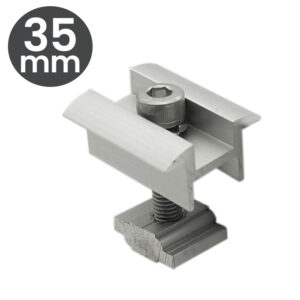 Clema dubla 30/35 mm  "Z" pentru montaj panou fotovoltaic