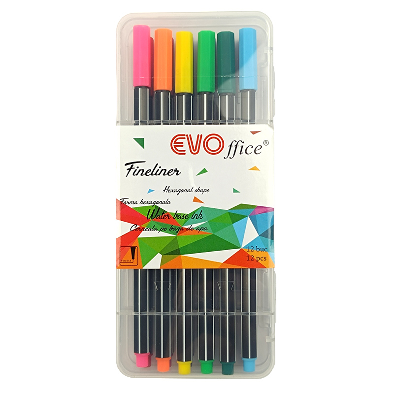fineliner-forma-hexgonala-varf-04-mm-12buccut_6426_3_16905446852127.jpg Fineliner, forma hexgonala, varf 0.4 mm ,12buc/cutie plastic EVOffice