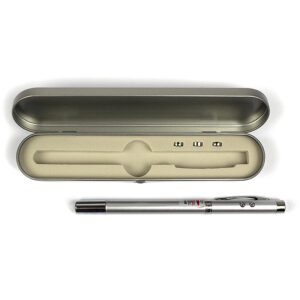 Indicator laser pix - etui metal (lanterna, indicator metalic 45cm +3 baterii )