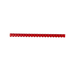 Inele plastic 16 mm, max 145 coli. 100buc/cut EVOffice - rosu