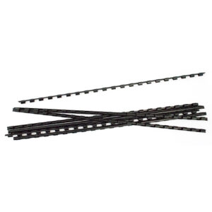 Inele plastic 6 mm, max 25 coli, 100buc/cut EVOffice - negru