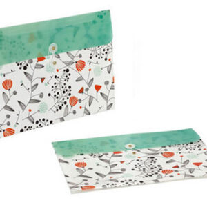 Mapa plastic A4 (328*248mm) cu capsa si burduf de 3 cm, landscape - model floral