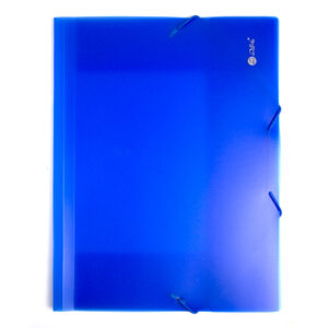 Mapa plastic rigid A4 (320*250mm) cu elastic pe colturi Willgo-transparent albastru