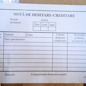 Note debitare creditare