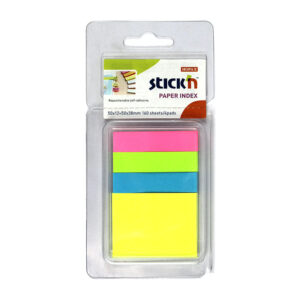 Notes autoadeziv 50*12+50*38mm, 4 culori*40 file Stick`n