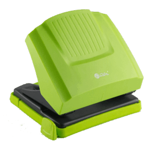 Perforator plastic cu rezistenta mare la impact, 30 coli Willgo -verde