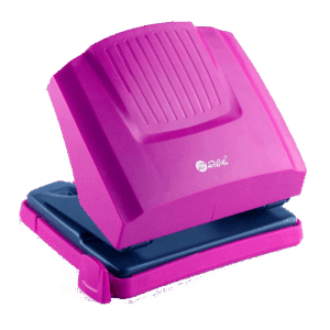 Perforator plastic cu rezistenta mare la impact, 30 coli Willgo -magenta