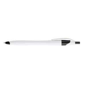 Pix plastic cu mecanism corp alb, mina X20 si accesorii negre No.1218