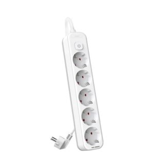 Prelungitor 3m, 5 prize protectie copii + intrerupator Deli