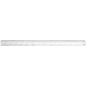 Rigla plastic transparent 40 cm
