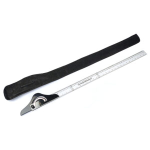 Rigla plastic transparent T (teu) cap rotativ cu raportor, 80 cm