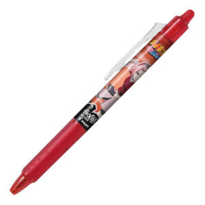 Roller gel, varf mediu 0.7mm, cu radiera de stergere si mecanism Frixion Naruto Clicker Pilot - rosu
