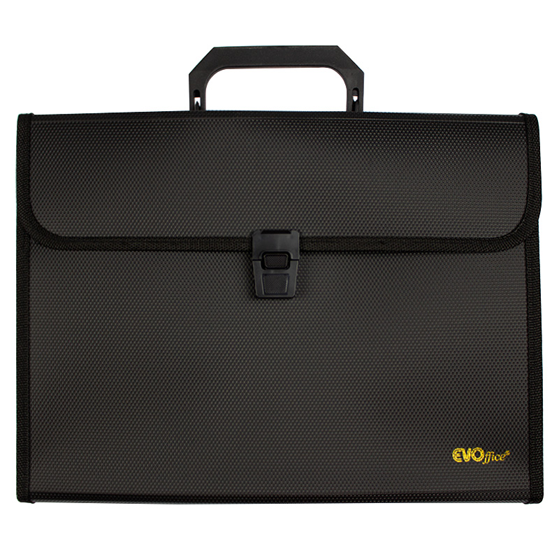 servieta-plastic-a4-burduf-25-mm-13-compartimen_6017_3_1673613406.jpg Servieta plastic A4, burduf 25 mm, 13 compartimente cu index EVOffice - negru