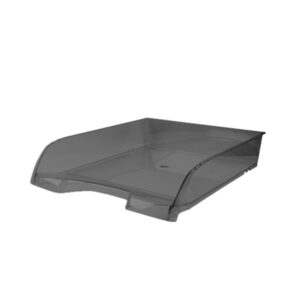 Tavita plastic documente, superpozabile, Ark - negru transparent
