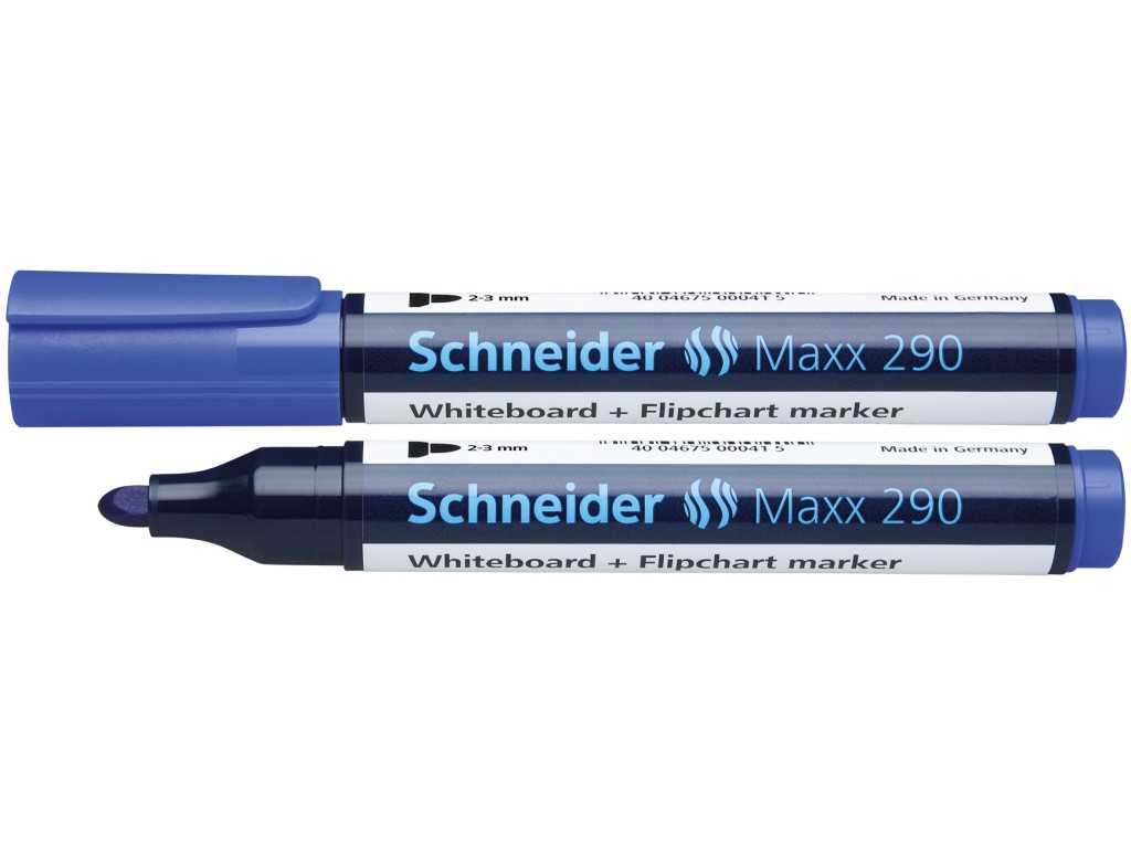 whiteboard-si-flipchart-marker-schneider-290-al_40178_2_17405551466627.jpg Whiteboard si flipchart marker, Schneider 290 - albastru