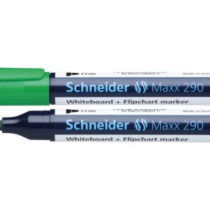 Whiteboard si flipchart marker, Schneider 290 - verde